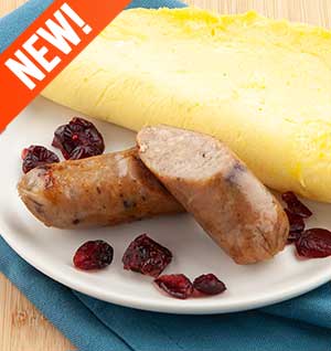 Cheddar Omelet & Cranberry Chicken Sausage