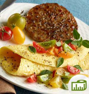 Plain Omelet + Breakfast Sausage