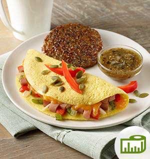 Western Omelet + Breakfast Sausage