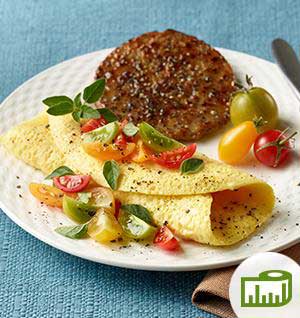 Plain Omelet + Maple Sausage